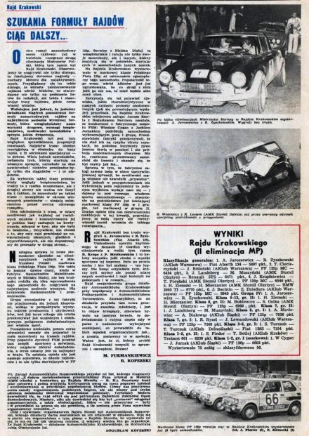 1 Rajd Krakowski - 1976r