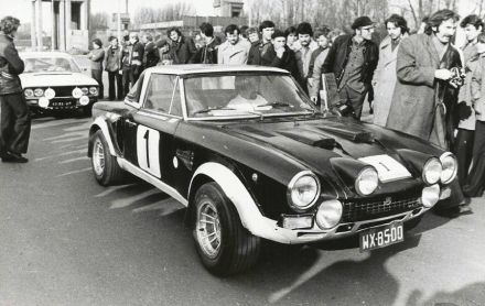 Andrzej Jaroszewicz i Ryszard Żyszkowski – Fiat 124 Abarth.