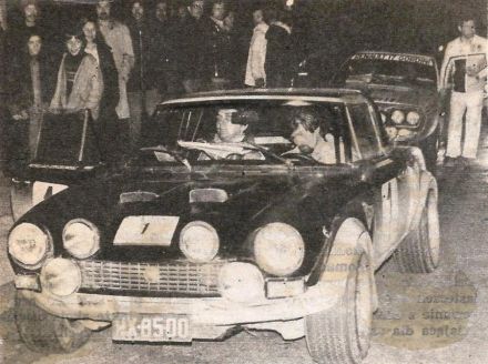 Andrzej Jaroszewicz i Ryszard Żyszkowski – Fiat 124 Abarth.