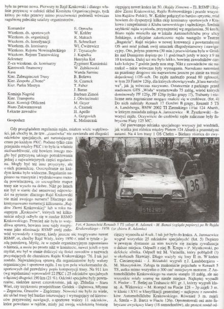1 Rajd Krakowski 1976