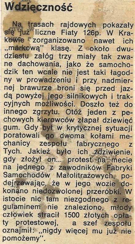 1 Rajd Krakowski 1976