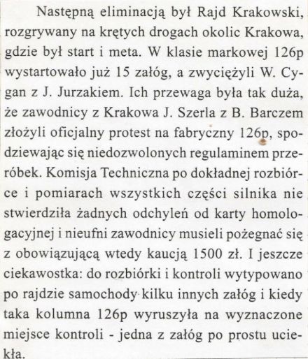 1 Rajd Krakowski 1976