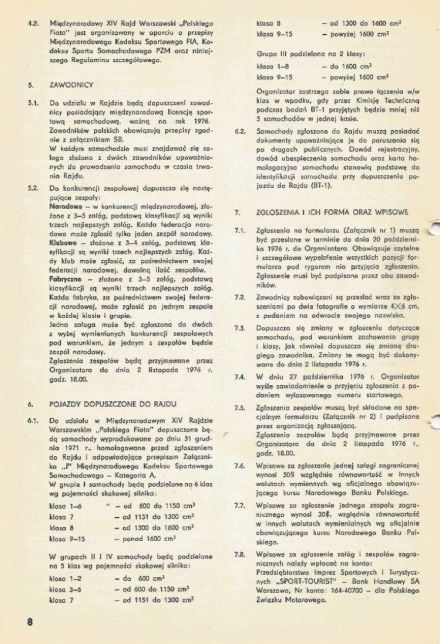Rajd Warszawski - 1976