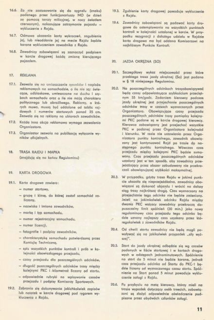 Rajd Warszawski - 1976r