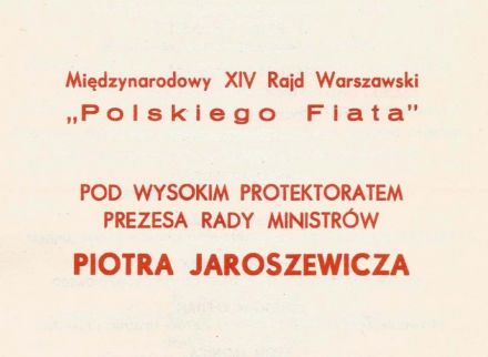 Rajd Warszawski - 1976r