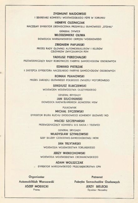 Rajd Warszawski - 1976r