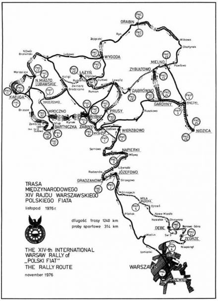 Rajd Warszawski - 1976r