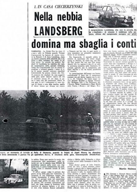 Rajd Warszawski - 1976r.