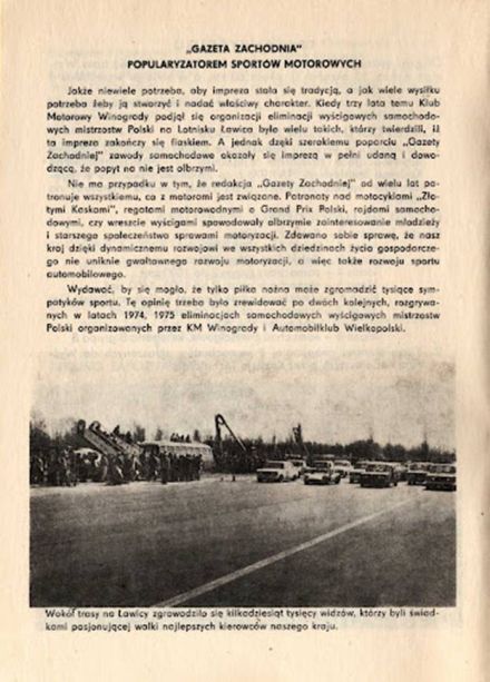 Tor Poznań-Ławica - 1976r