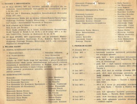 4 Rajd Stomil 1977r
