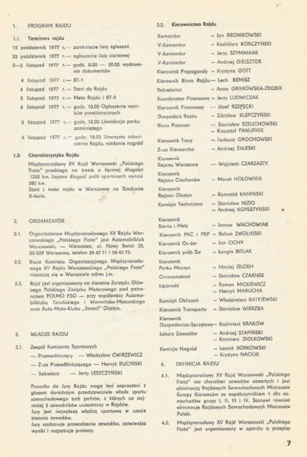 Rajd Warszawski 1977