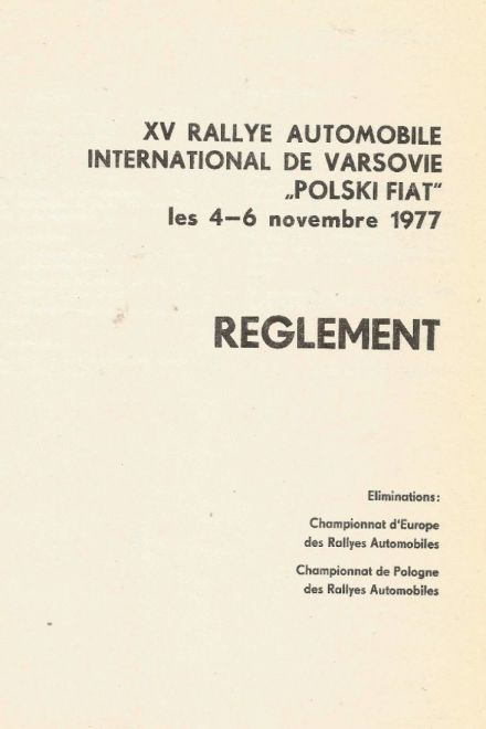 Rajd Warszawski 1977