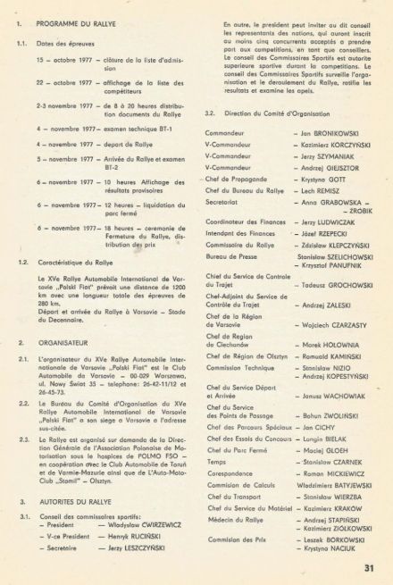 Rajd Warszawski 1977