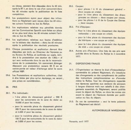 Rajd Warszawski 1977