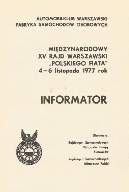 Rajd Warszawski 1977