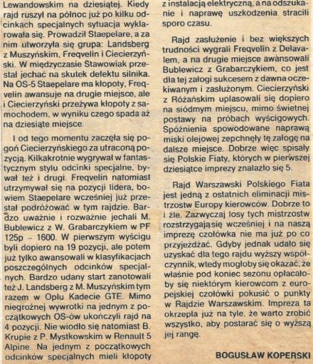Rajd Warszawski 1977r