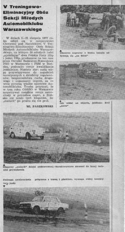 Obóz Sekcji Młodych - Chrcynno 1977r