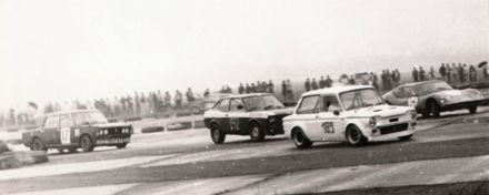 Michał Damm – Hillman Imp, Ulli Melkus – Melkus RS 1000, Wojciech Walentowicz – Fiat 128 Sport coupe i Edward Kinderman – Polski Fiat 125p/1600.