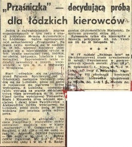 3 Rajd Prząśniczka - 1978r