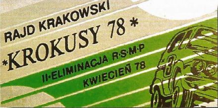 3 Rajd Krakowski Krokusy - 1978r