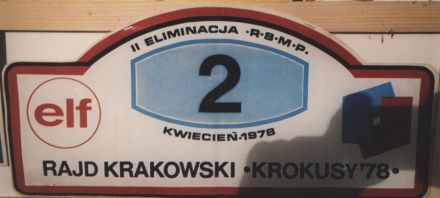 Rajd Krakowski Krokusy - 1978r