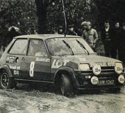 Błażej Krupa i Piotr Mystkowski – Renault 5 Alpine.