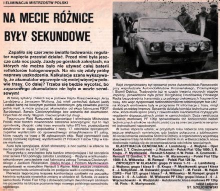 Rajd Stomil Rzeszowski - 1978r