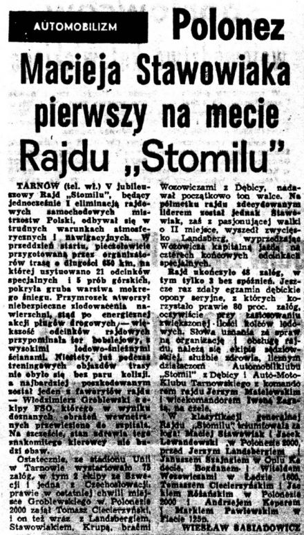 5 Rajd Stomil - 1979r