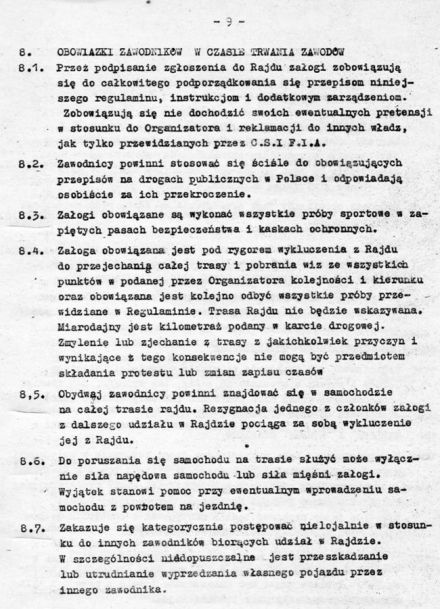4 Rajd Krakowski Krokusy - 1979r