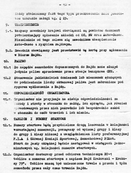 4 Rajd Krakowski Krokusy - 1979r