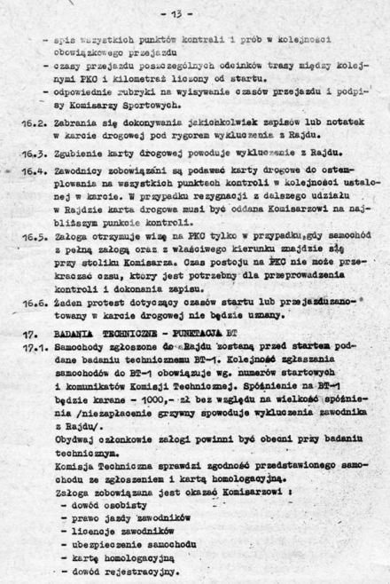 4 Rajd Krakowski Krokusy - 1979r