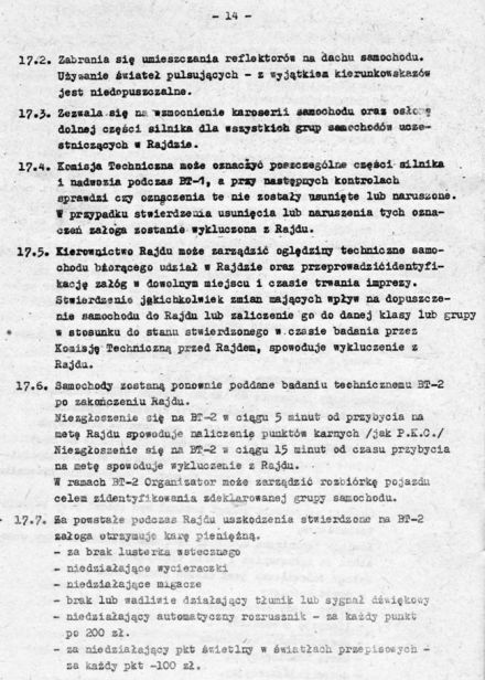 4 Rajd Krakowski Krokusy - 1979r