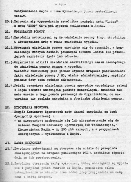 4 Rajd Krakowski Krokusy - 1979r