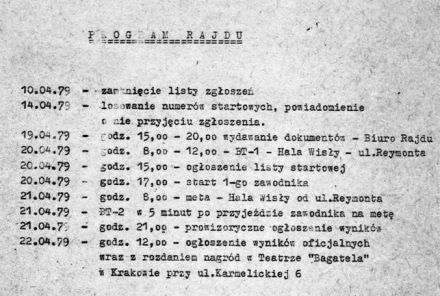 4 Rajd Krakowski Krokusy - 1979r