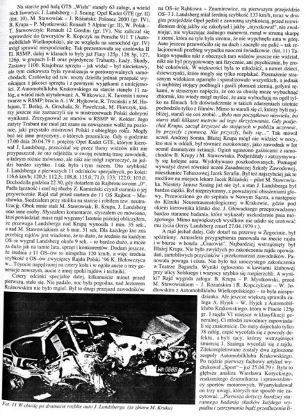 4 Rajd Krokusy. 2 eliminacja. 19-20.04.1979r.