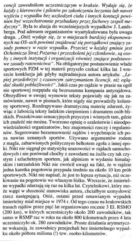 4 Rajd Krokusy. 2 eliminacja. 19-20.04.1979r.