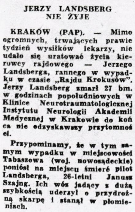 4 Rajd Krakowski Krokusy - 1979r.