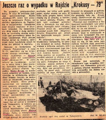 4 Rajd Krakowski Krokusy - 1979r.