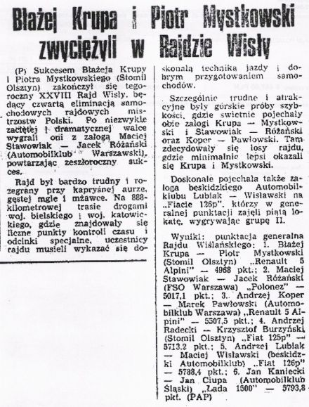 (Życie Warszawy z dn. 20.09.1979)