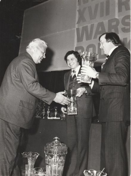 Dyrektor FSO Jerzy Bielecki, Jacek Róźański i Maciej Stawowiak.