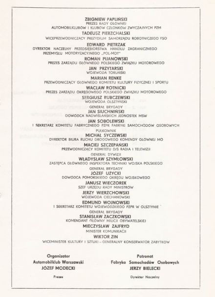 17 Rajd Warszawski „Polskiego Fiata”. 5 eliminacja. 5-7.10.1979r.