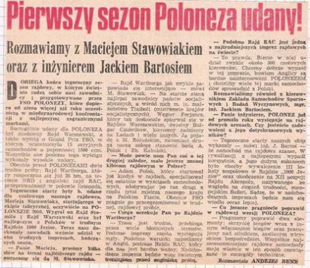 Podsumowanie sezonu.