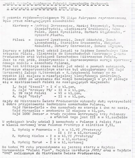 Podsumowanie sezonu.