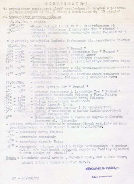 Program i regulamin