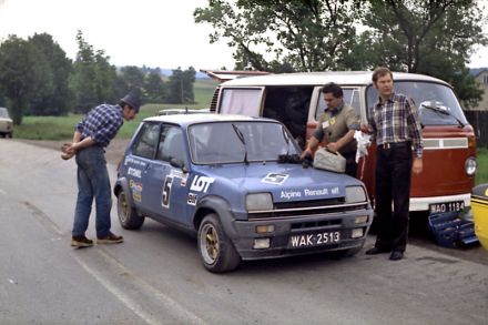 Błażej Krupa - Renault 5 Alpine (foto Piotr Sobolewski)