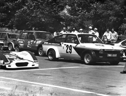 Nr.29.Krzysztof Komornicki - Opel Kadett GT/E, nr.14. Maciej Bogusławski - Prototyp BG, nr.25. Błażej Krupa - Renault 5 Alpine  (foto Leszek Małkowski)