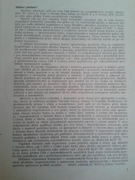 4 Rallye Klič.  8-9.06.1979r.