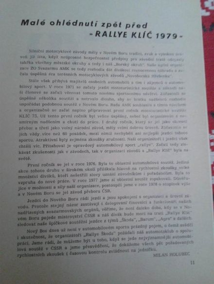 4 Rallye Klič.  8-9.06.1979r.