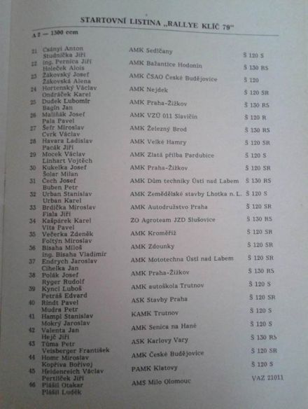 4 Rallye Klič.  8-9.06.1979r.
