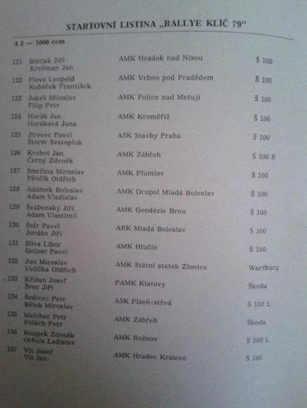 4 Rallye Klič.  8-9.06.1979r.